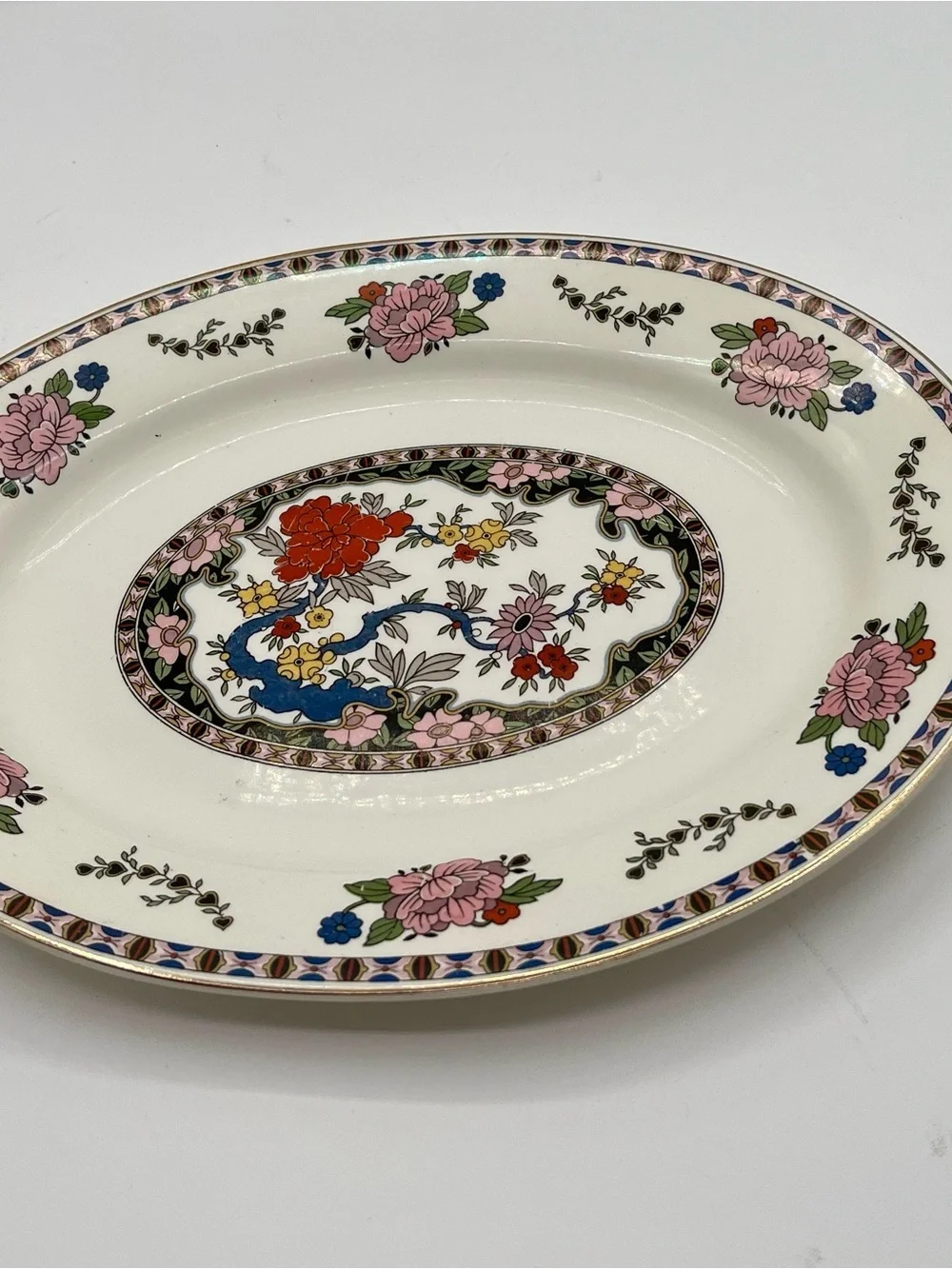 Antique J&Meakin England Oval Serving Platter 14”